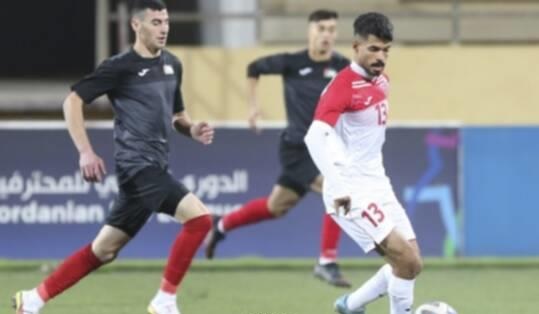 تعادل منتخب الشباب الأردني مع فلسطين وديا